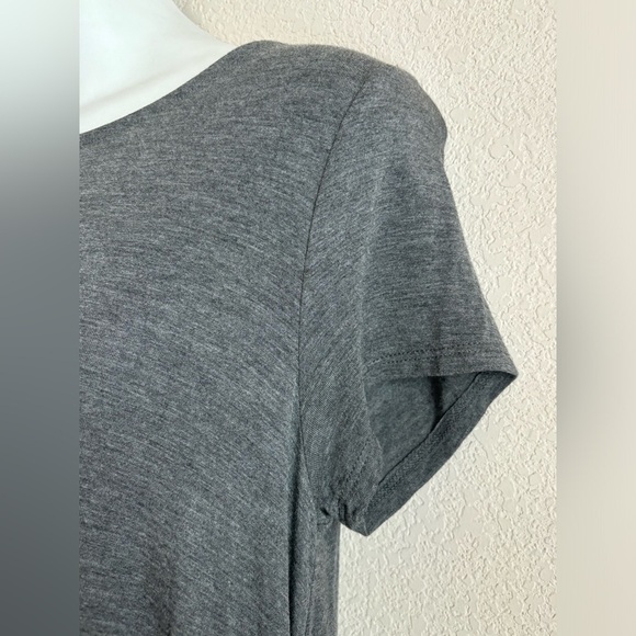 NWT Mittoshop Green Label Bamboo EcoFriendly Gray Pocketed Trapeze TShirt Dress - Picture 2 of 8